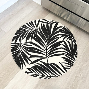 Black Leaf Mat 80cm