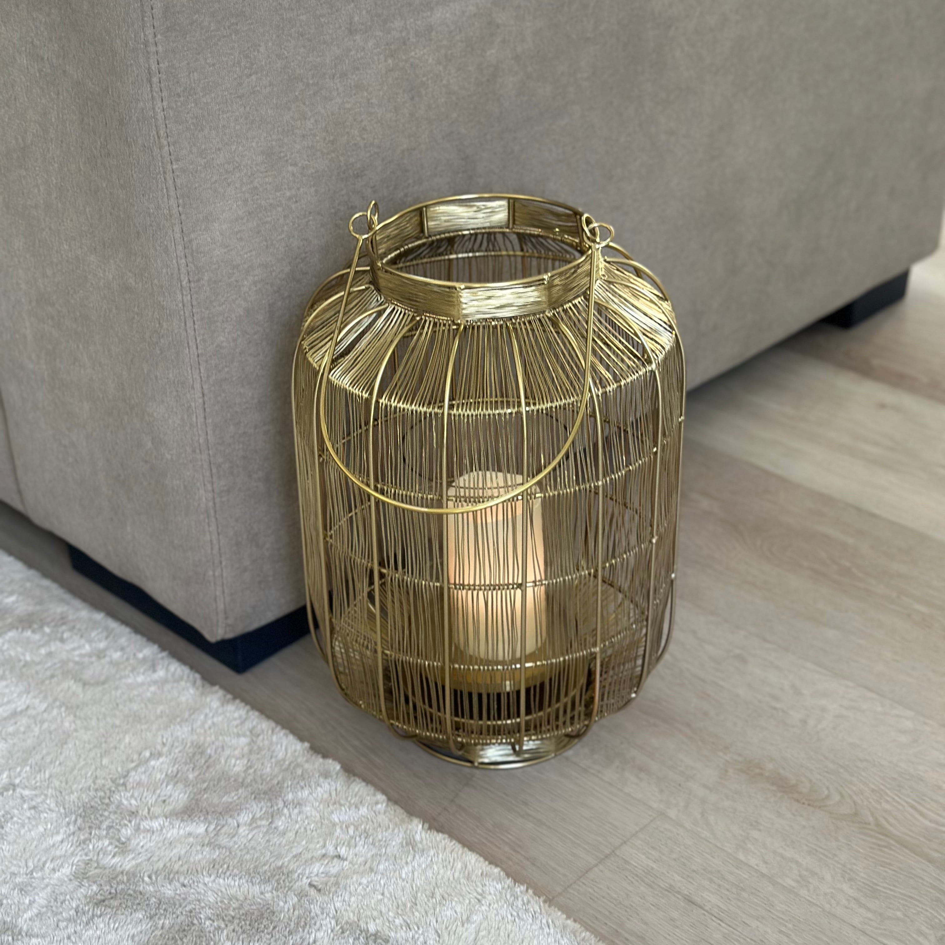 Gold Metal Decor Lantern