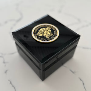 Black Glass Medusa Jewellery Box