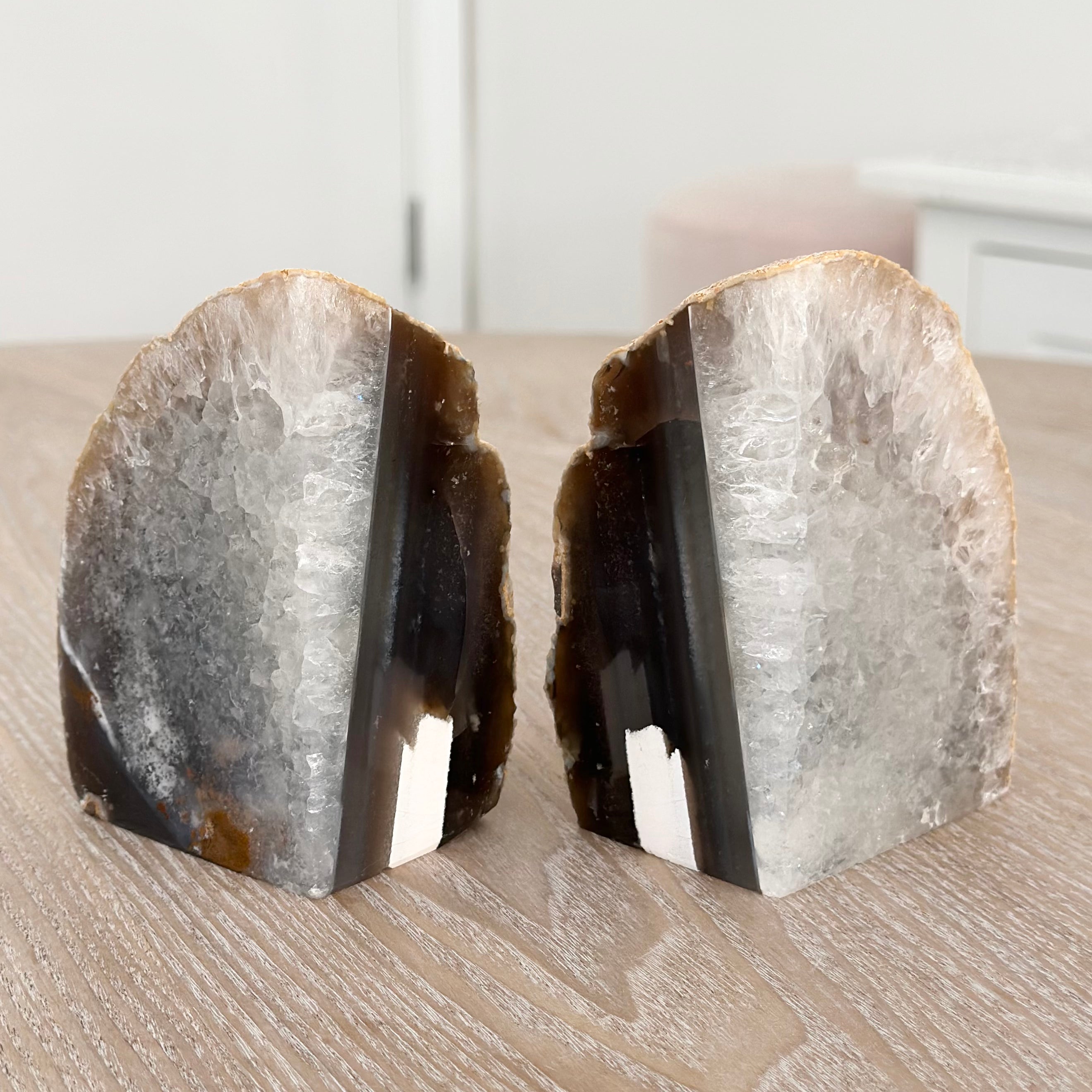 Agate Bookends