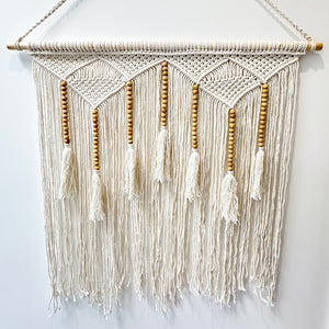 Macrame & Bead Wall Decor Hanger