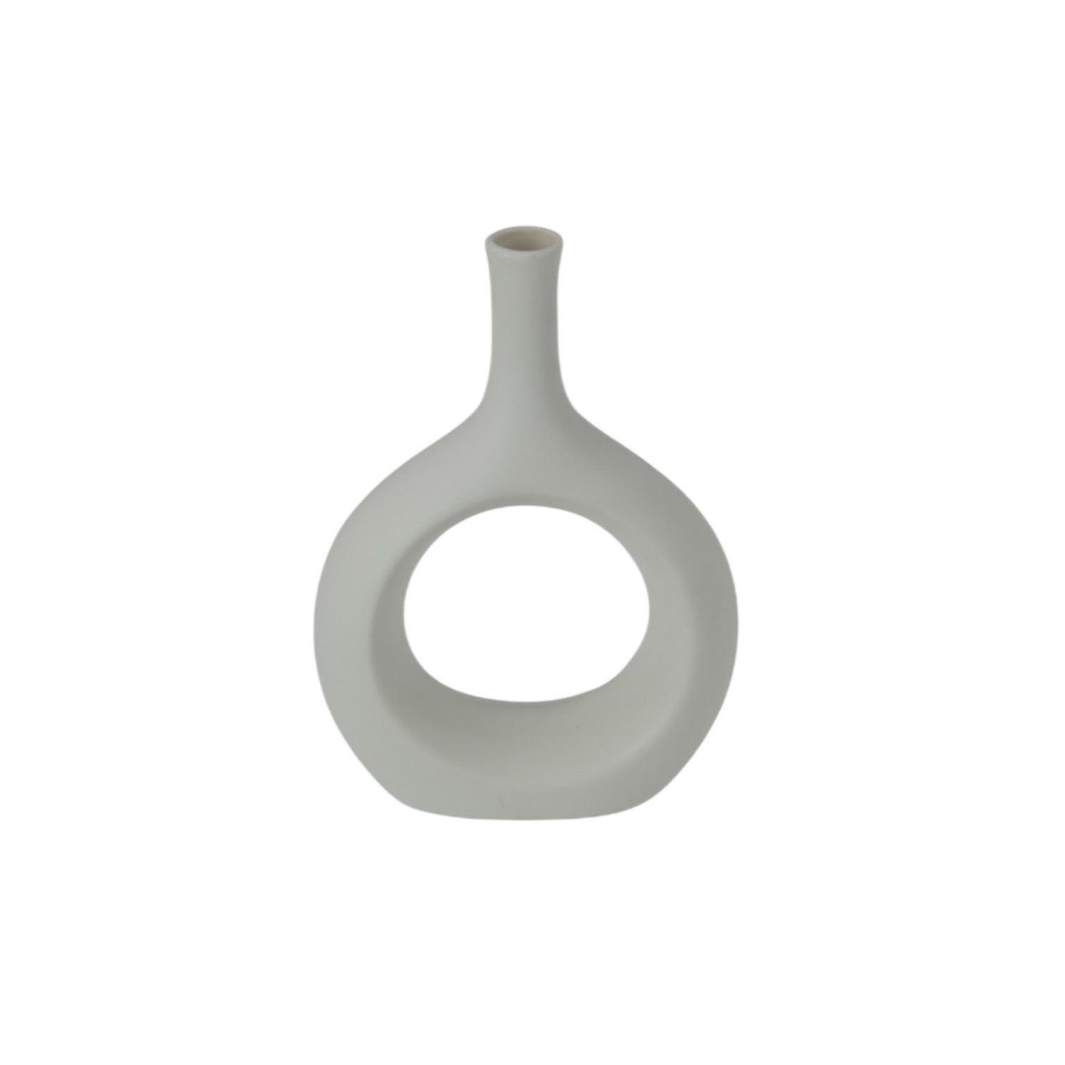 Ceramic White Vase 19cm