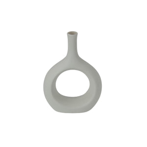 Ceramic White Vase 19cm