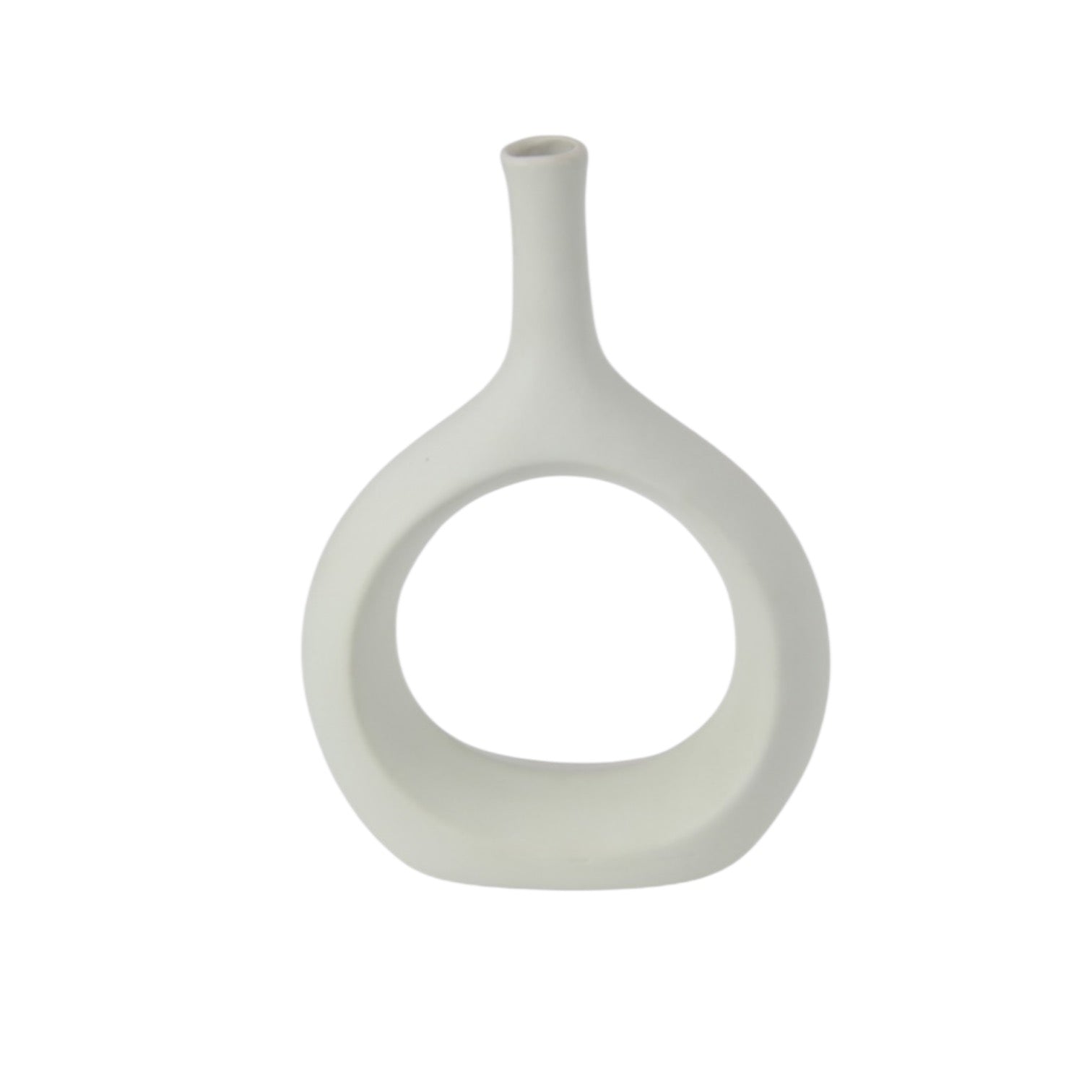 Ceramic White Vase 23cm