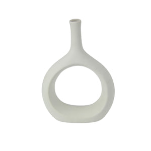 Ceramic White Vase 23cm