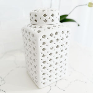 Square Moroccan Ginger Jar